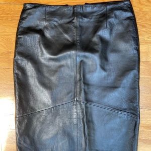 REM GARSON SIZE 8 leather skirt
